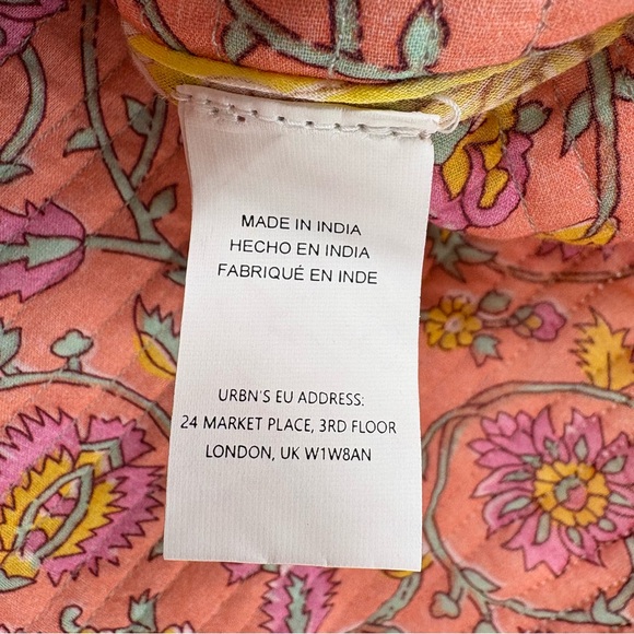 NWOT LLANI x Free People Sofi Reversible Floral Jacket | Small | Ivory/Coral - Picture 14 of 15